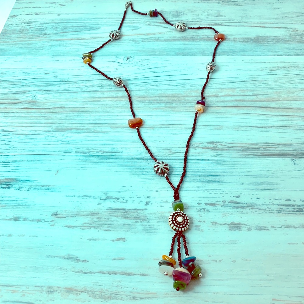 Natural Stones, Silver and Seed Beads